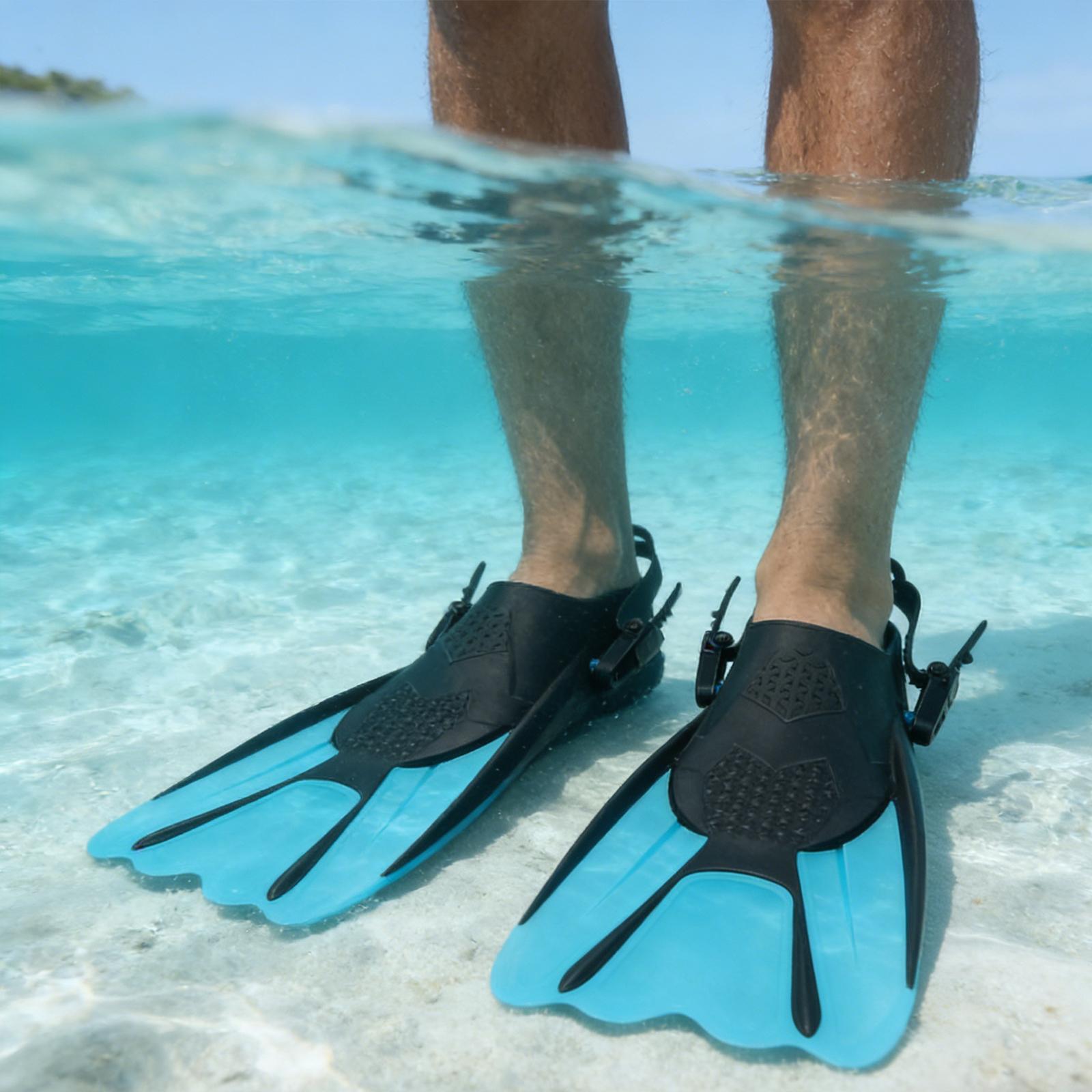 Open Heel Swim Fins Adjustable - Aquatic Sports Scuba review and price