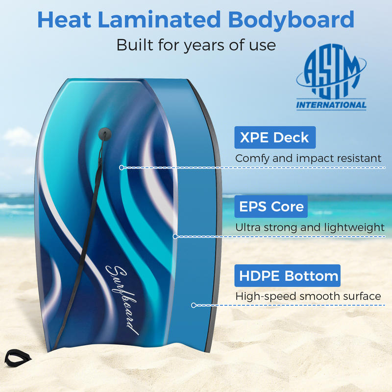 33/37/41 Inches Lightweight Bo - Bodyboard Boogie Board review and price