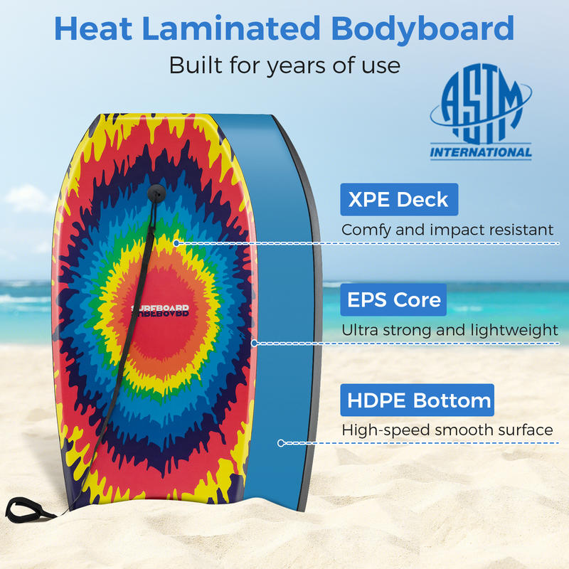 33/37/41 Inches Lightweight Bo - Bodyboard Boogie Board review and price