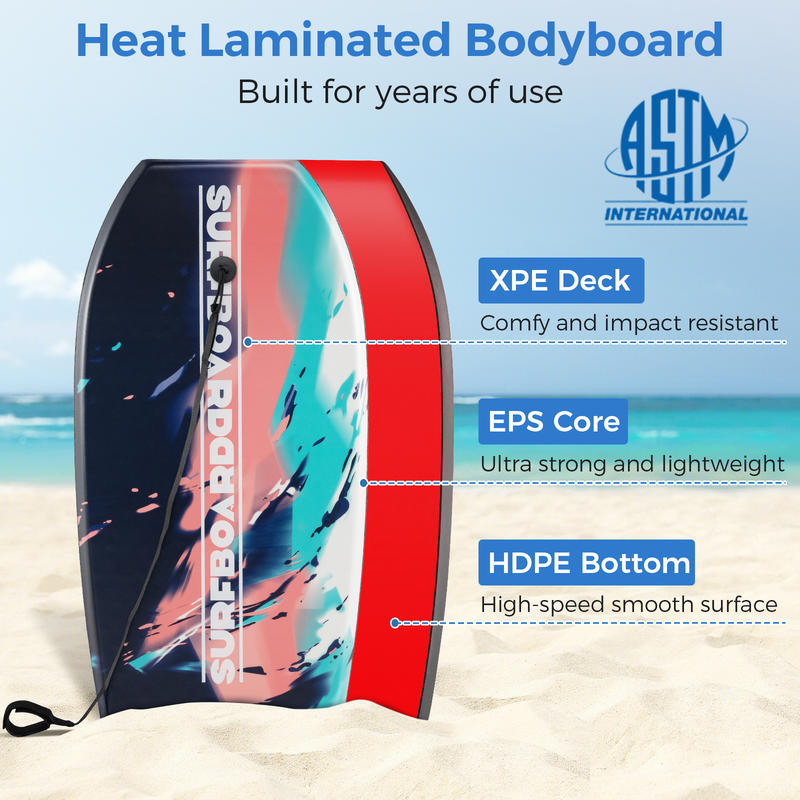 33/37/41 Inches Lightweight Bo - Bodyboard Boogie Board review and price